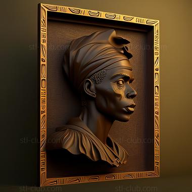 3D model st African American art (STL)